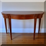 F22. Inlay Federal style game table. 31”h x 36”w x 18”d